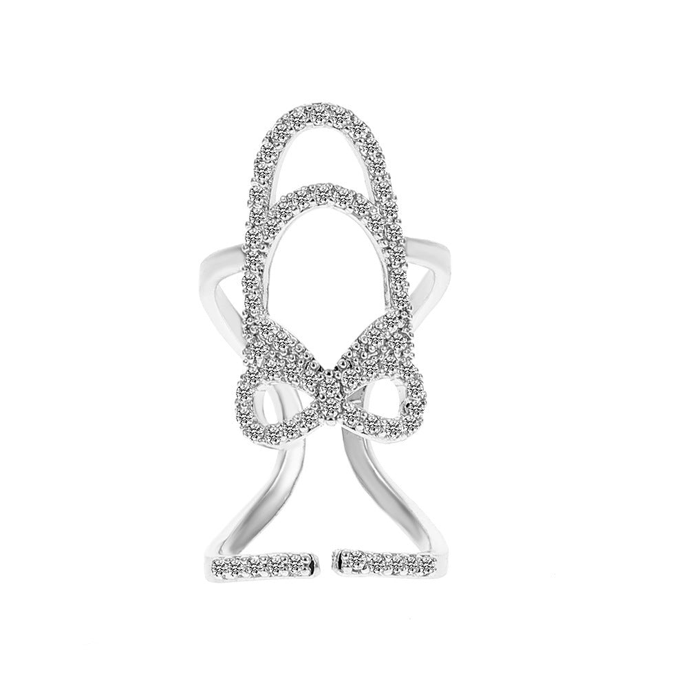 Wholesale Nail cap joint ring creative opening adjustable